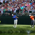 Tiger Woods, Dustin Johnson and Guan Tianland skip shots off pond at Augusta National (Photo)