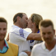 Sergio Garcia won his first tournament of 2013 while his girlfriend caddied for him