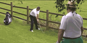 Watch one of the best, and most creative, golf shots you’ll ever see