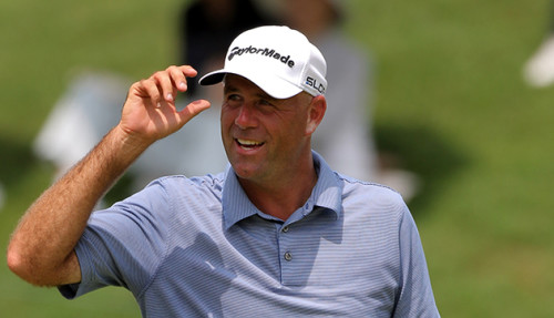 Stewart Cink has the worst golf-hat tan line you’ll ever see